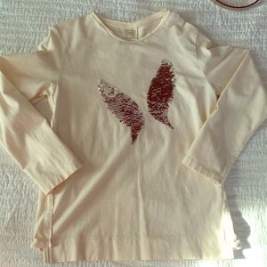 Zara sparkly tee